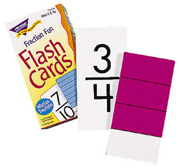 FLASH CARDS FRACTION FUN 96/BOX