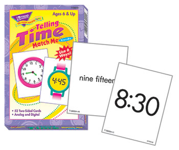 MATCH ME CARDS TELLING TIME 52/BOX