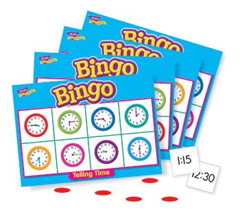 BINGO TELLING TIME AGES 6 & UP
