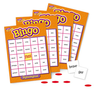 BINGO SYNONYMS AGES 10 & UP