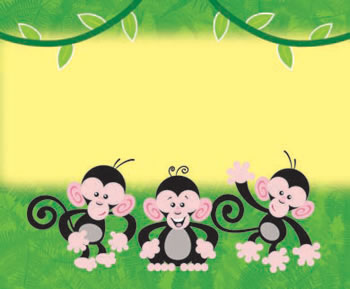 MONKEY MISCHIEF NAME TAGS