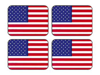 STICKERS AMERICAN FLAG