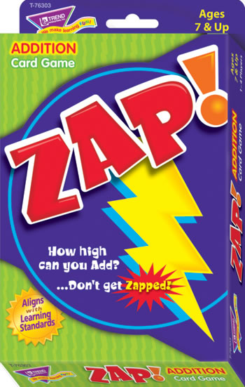 ZAP ADDITION CARD GAME