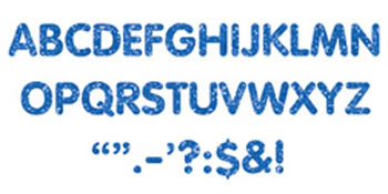 STICK-EZE 2 IN LETTERS MARKS BLUE