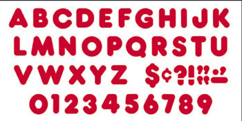 READY LETTERS 5 INCH CASUAL RED
