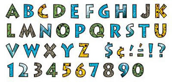 READY LETTERS NATURAL ELEMENTS 4 IN