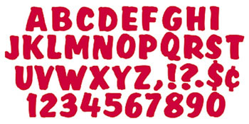 READY LETTERS 4 SPLASH RED