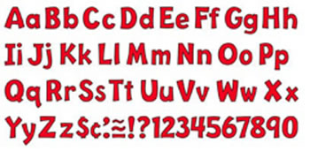 READY LETTER 4 INCH PLAYFUL RED