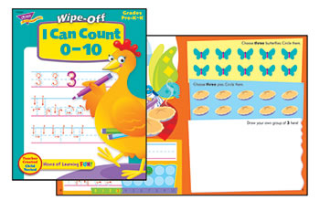 I CAN COUNT 0-10 WIPE-OFF BOOK 28PG
