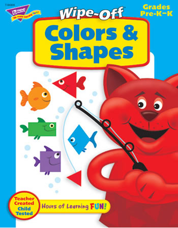 COLORS & SHAPES 28PG WIPE-OFF