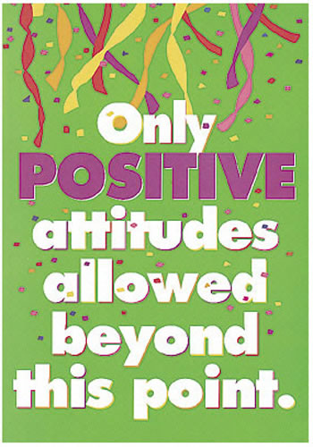 POSTER ONLY POSITIVE ATTITUDES