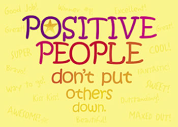 POSTER POSITIVE PEOPLE DONT PUT