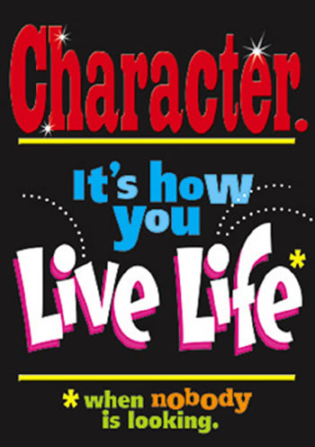 POSTER CHARACTER ITS HOW YOU LIVE