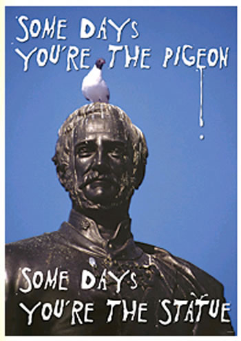 POSTER SOME DAYS YOURE THE PIGEON