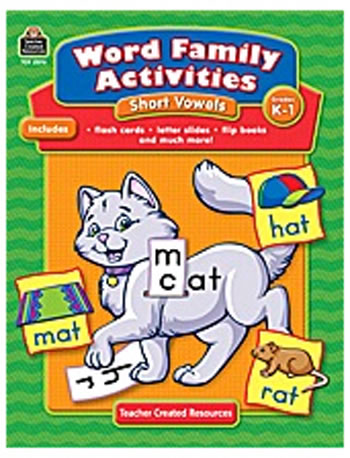 WORD FAMILY ACTIVITIES SHORT VOWELS