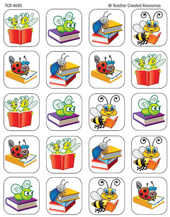 BOOK BUG STICKERS