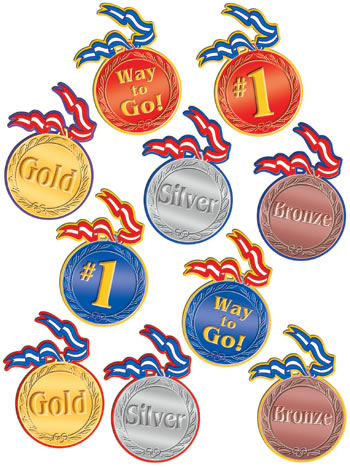 OLYMPIC MEDALS ACCENTS