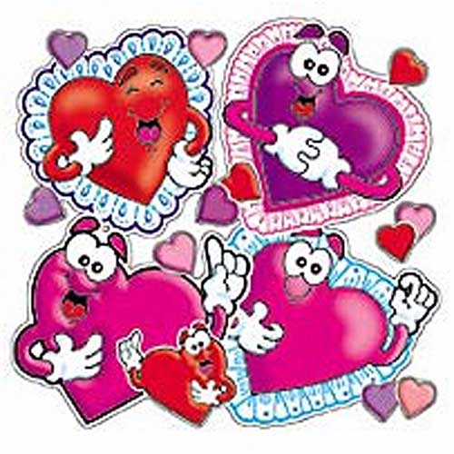 ACCENT PUNCH-OUTS VALENTINES/HEARTS
