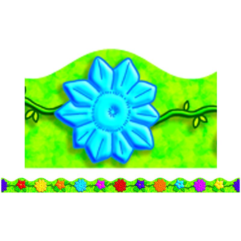 JUNGLE FLOWERS SCALLOPED TRIMMER