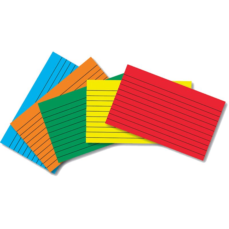Colored Index Cards