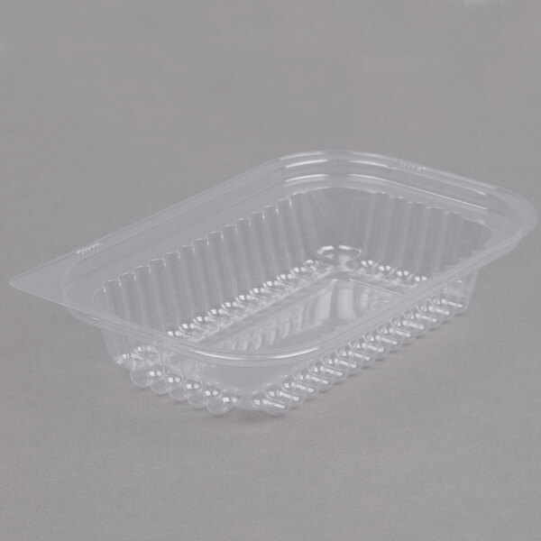 transparent plastic tray